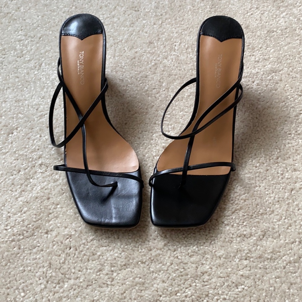 Tony Bianca Ruby Heeled Slide size 9 NWT